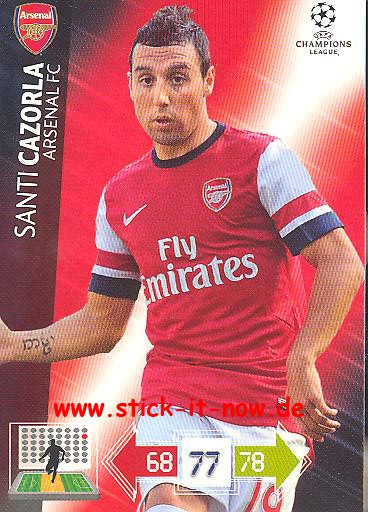 Panini Adrenalyn XL CL 12/13 - Arsenal London - Santi Cazorla