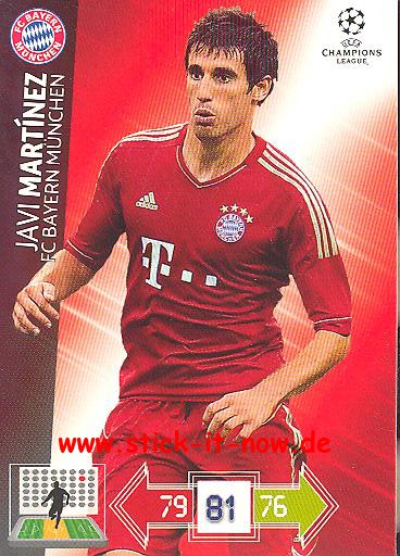 Panini Adrenalyn XL CL 12/13 - FC Bayern München - Javi Martinez