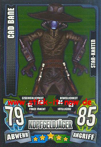 cad karte Force Attax   Star Wars   Clone Wars   Serie 4   CAD BANE   Star 