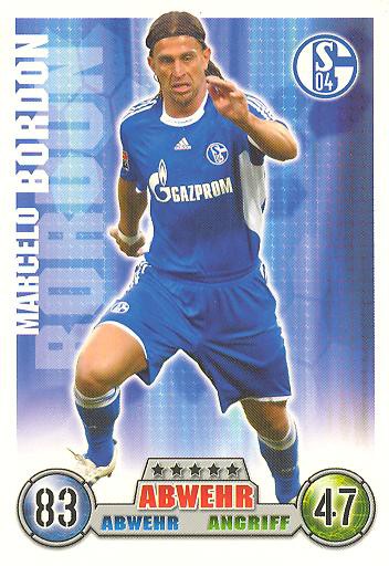 Marcelo Bordon Match Attax 08 09 Fc Schalke 04 Match Attax Bl 08 09 Fussball Topps Sammelkarten Stick It Now