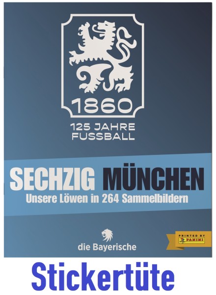 125 Jahre 1860 München "Sechzig München" - Stickertüte