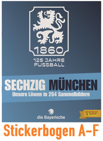 125 Jahre 1860 München "Sechzig München" - Sondersticker A-F