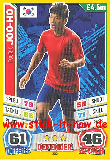 Match Attax &quot;World Stars WM 2014&quot; - PARK JOO-HO - Nr. 202