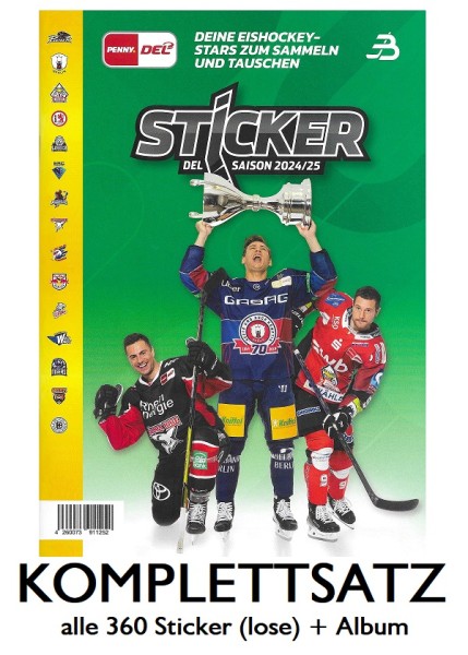 Penny DEL - Deutsche Eishockey Liga 24/25 "Sticker" - komplettsatz