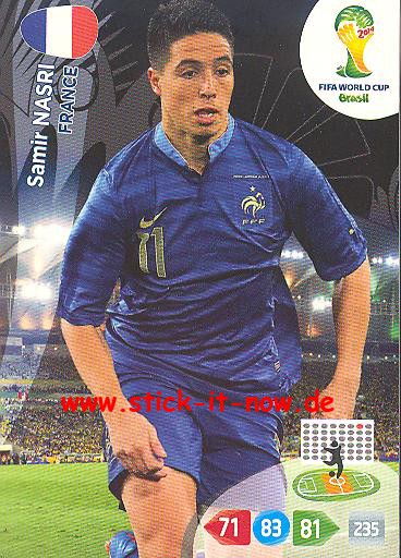 Panini Adrenalyn XL Brasil WM 2014 - Samir NASRI