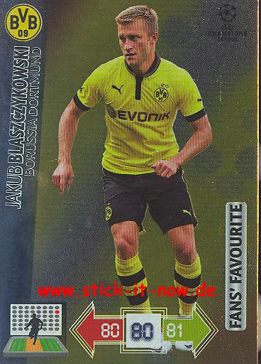 Panini Adrenalyn XL CL 12/13 - Bor. Dortmund - Jakub Blasczykowski - FANS FAVOURITES