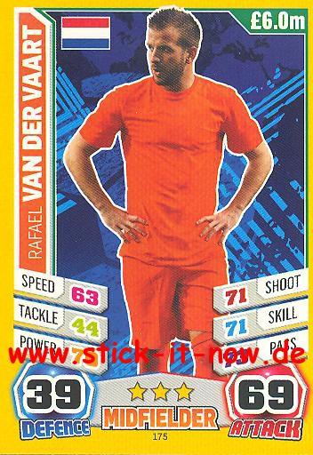 Match Attax &quot;World Stars WM 2014&quot; - REFAEL VAN DER VAART - Nr. 175