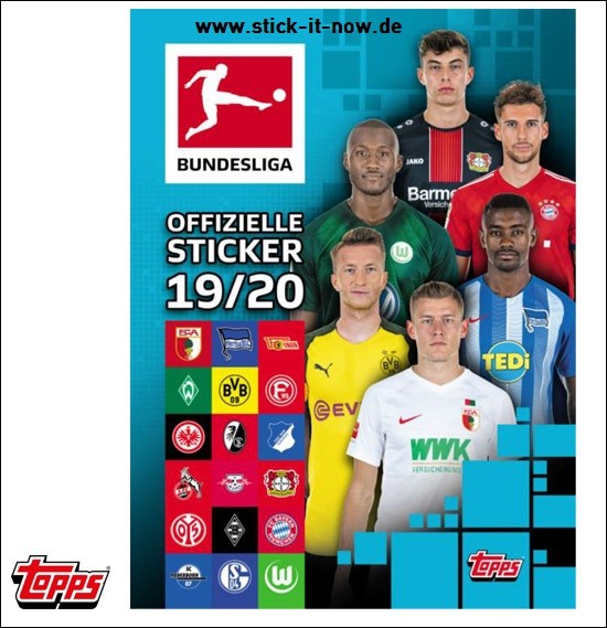 Topps Fußball Bundesliga 201920 Sticker 2019 Stickeralbum