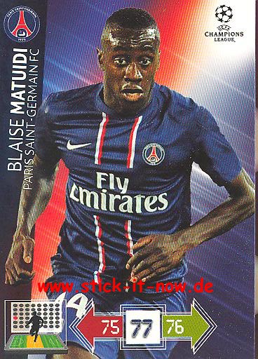 Panini Adrenalyn XL CL 12/13 - Paris St. Germain - Blaise Matuidi